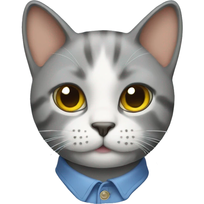 cat wearing with shirts emoji
