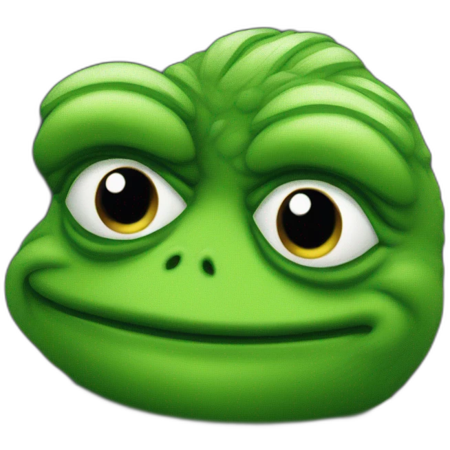 pepe cringed over low quality code emoji