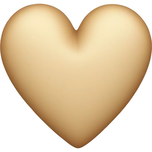 Beige IOS heart  emoji