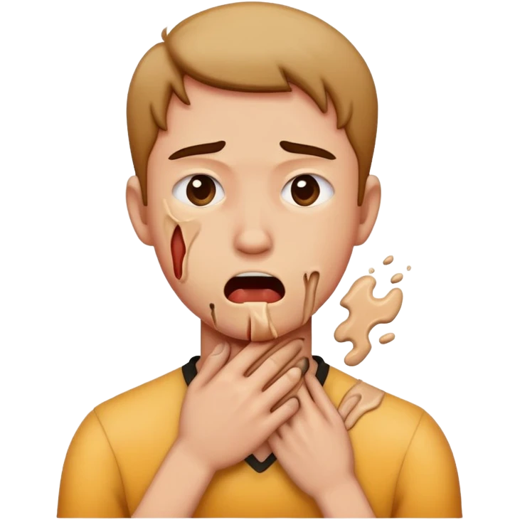 Person choking emoji