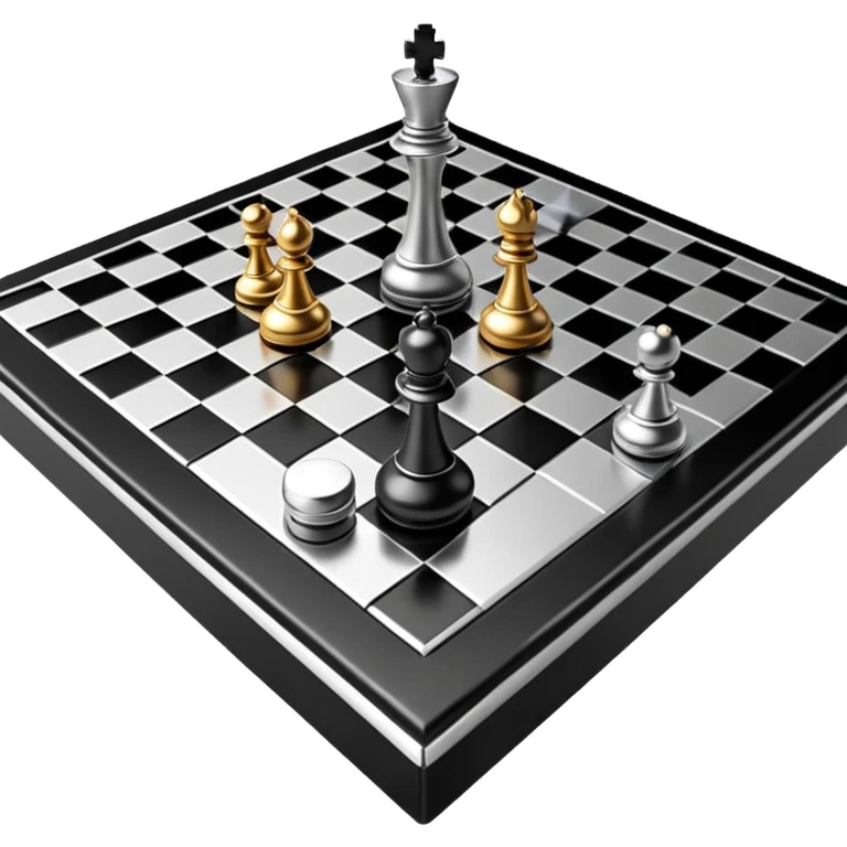 3d chessboard ai emoji