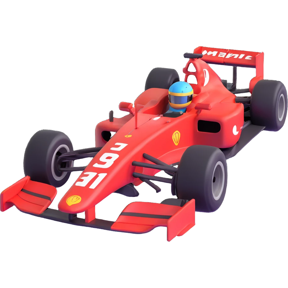 F1 racing car emoji