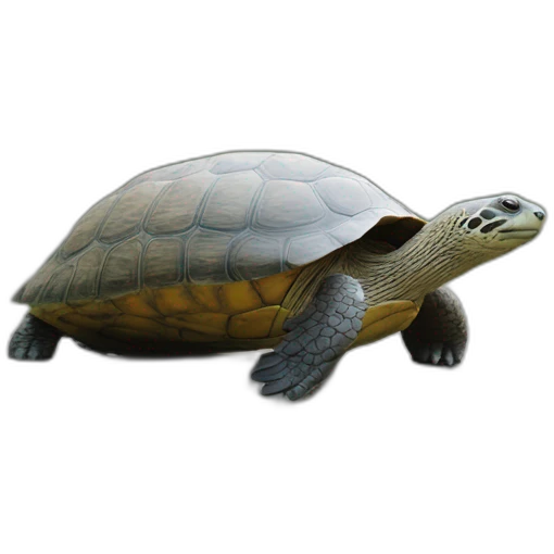 Emoji tortue sur une loutre emoji