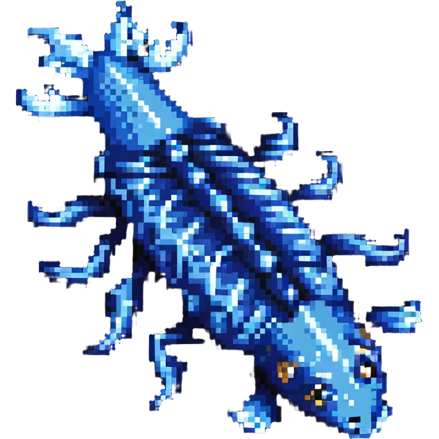 Glaucus atlanticus blue dragon sea slug emoji
