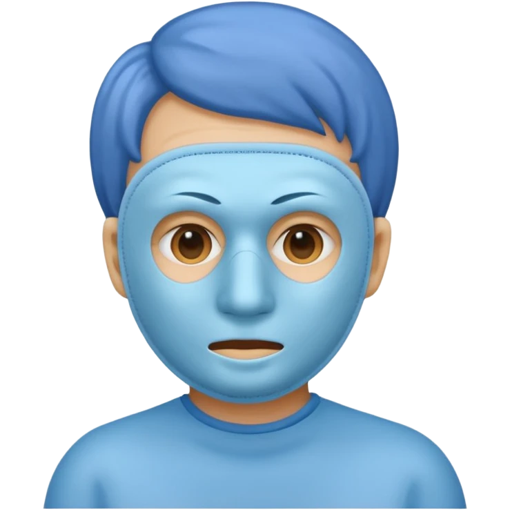 Lung disease blue emoji guy emoji