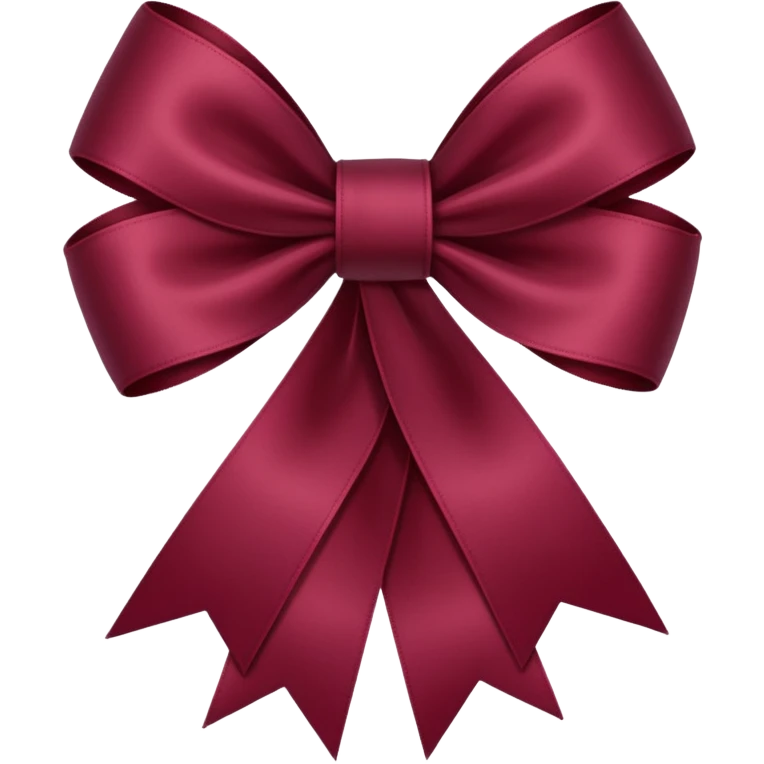 Maroon ribbon French style emoji