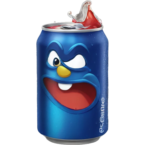 Chauve boit du pepsi emoji
