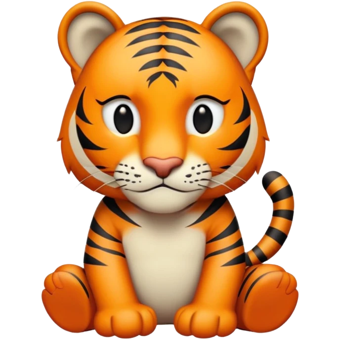 anthropomorphised tiger in casual clothes walking upright, relaxed pose emoji