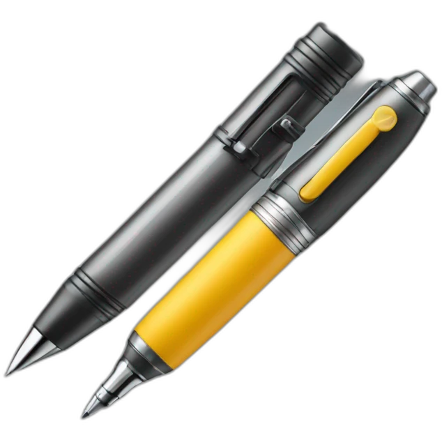 pen and camera emoji
