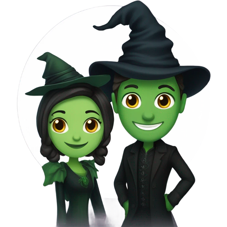elphaba and fiyero from wicked emoji