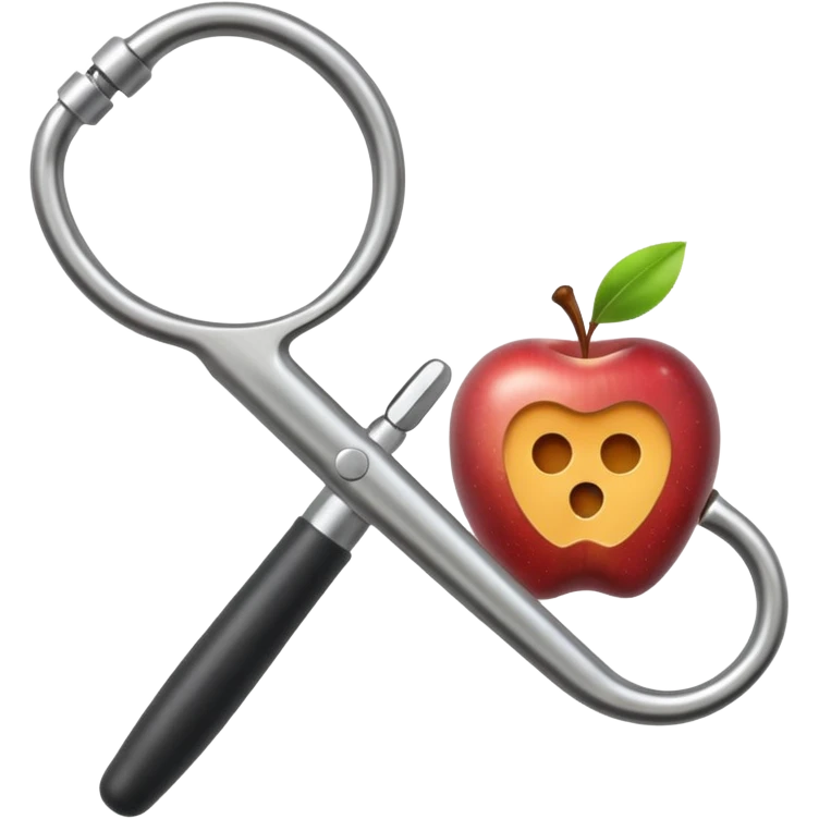 Apple corer emoji