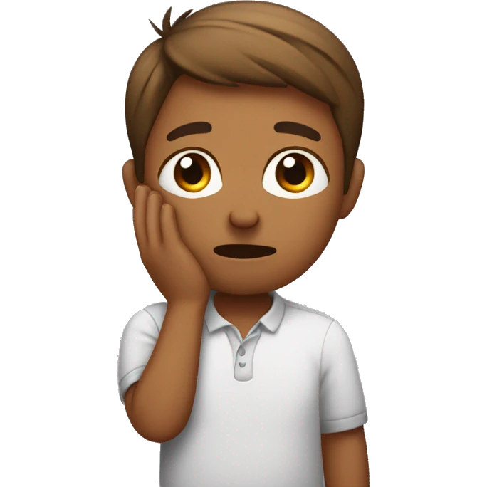 saying sorry by holding ears emoji