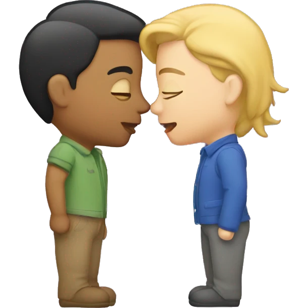 Gay lesbians kissing emoji