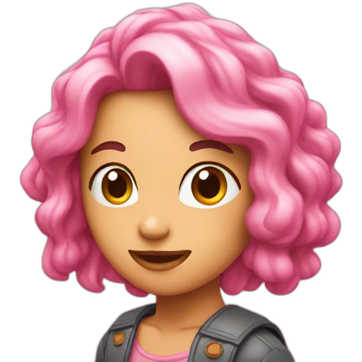 Cohete rosa emoji