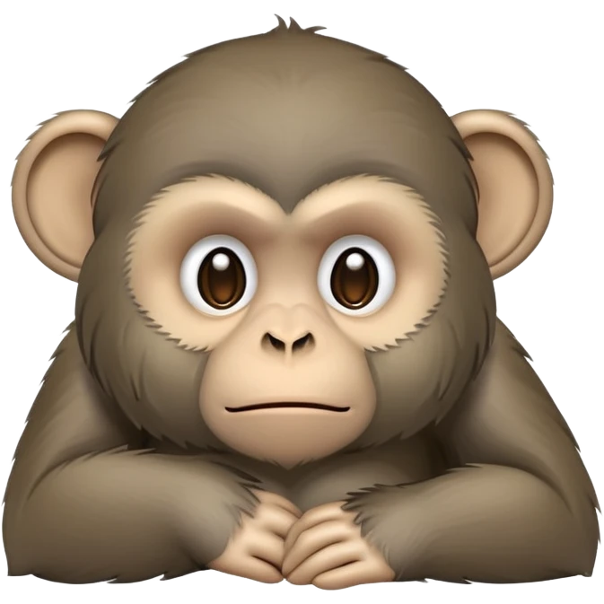 Sad monkey emoji