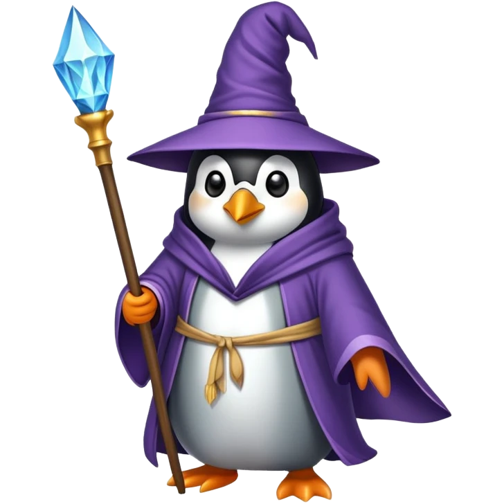 Penguin Wizard emoji