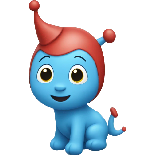Blue Iggle Piggle emoji