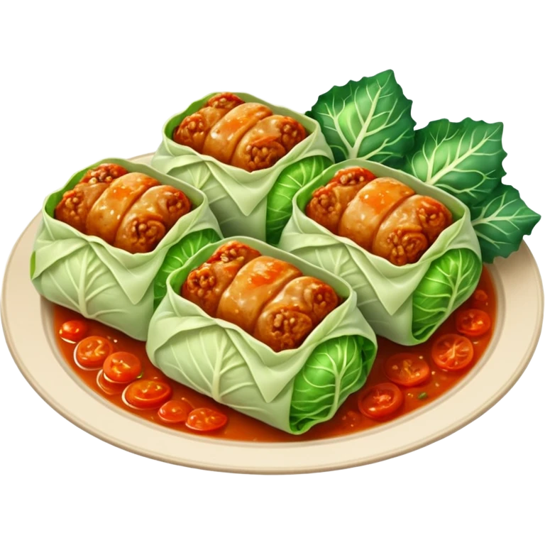 romanian dish cabbage rolls with meat emoji emoji
