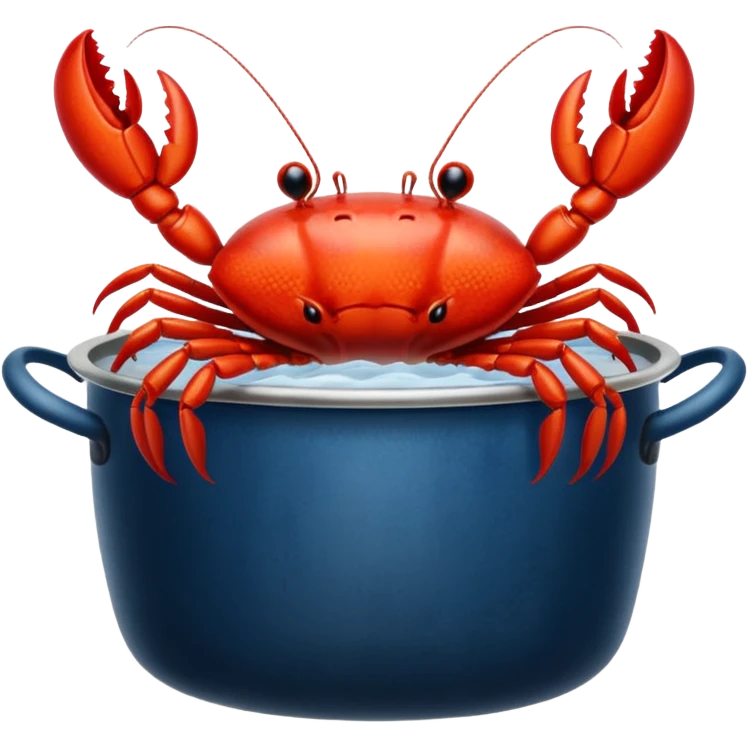 crayfish in a pot emoji