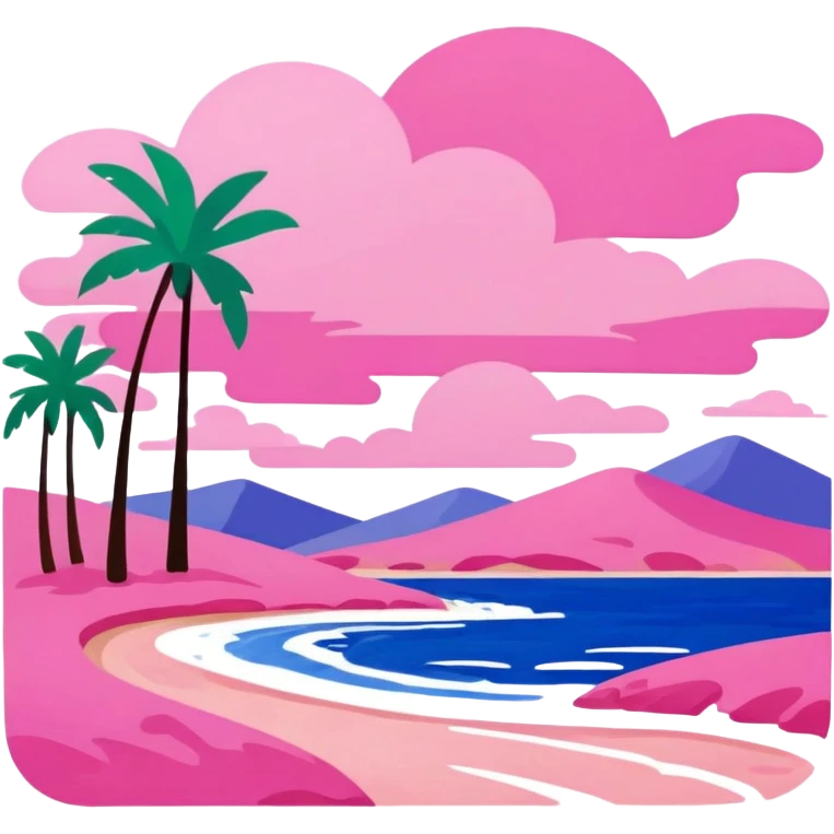Matisse slop style pink SPAM art landscape emoji