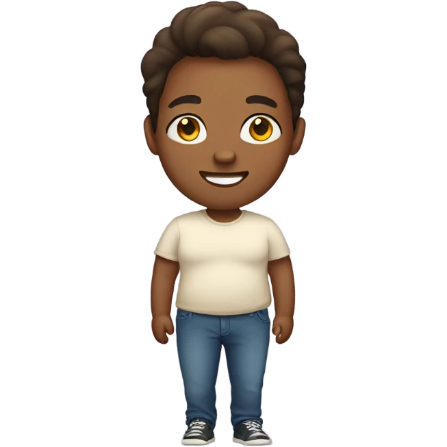 Fat colored person emoji