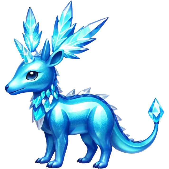 Shiny Aurorus-Heliolisk-Arbil-Fakémon-hybrid-creature (full body)  emoji