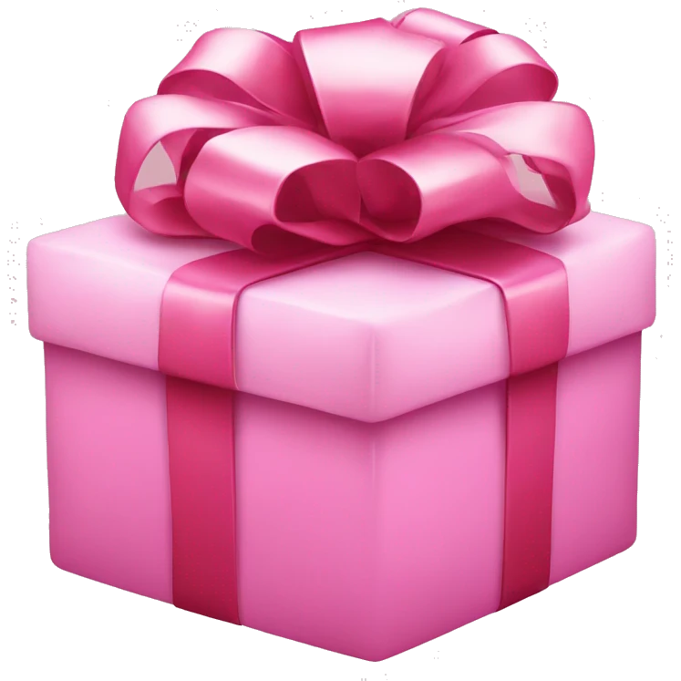pink christmas present emoji