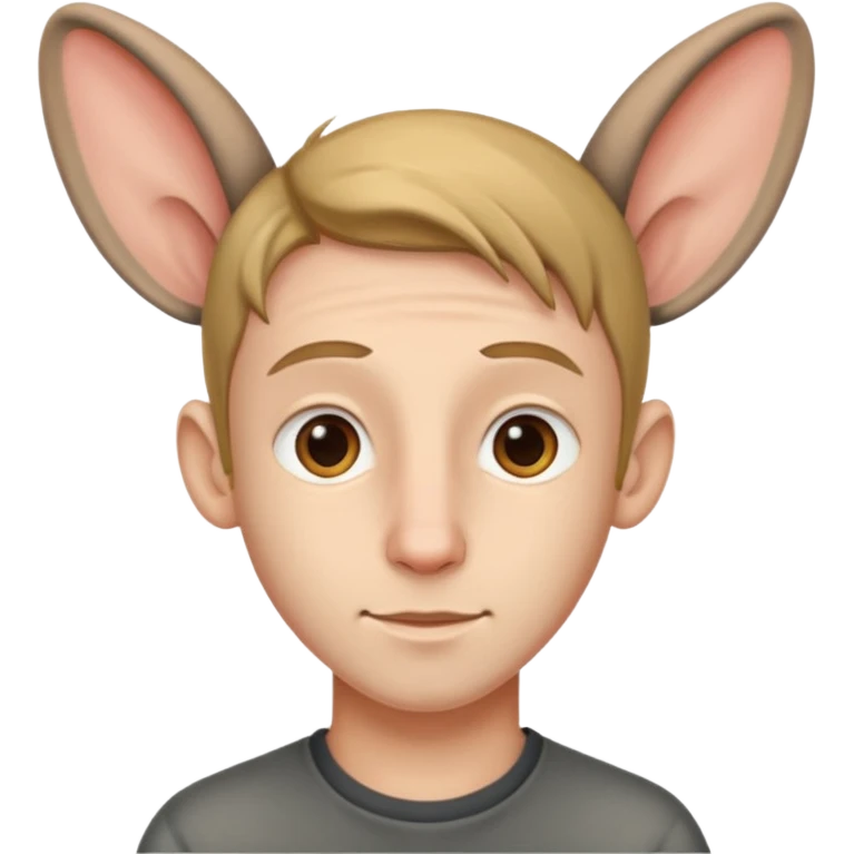24 year old boy with long ears emoji