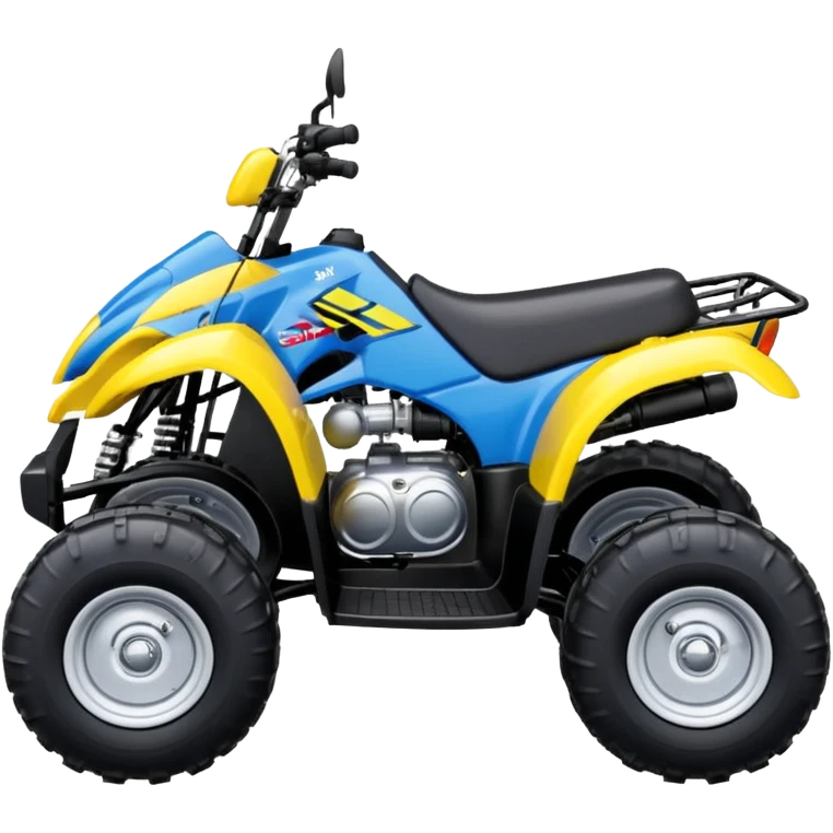 Suzuki Lt 50 Quad bike in yellow and blue emoji