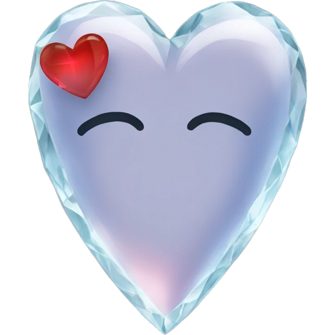 Corazón de cristal emoji