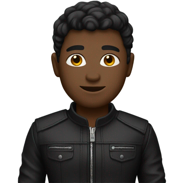 black skinny leather outfit emoji