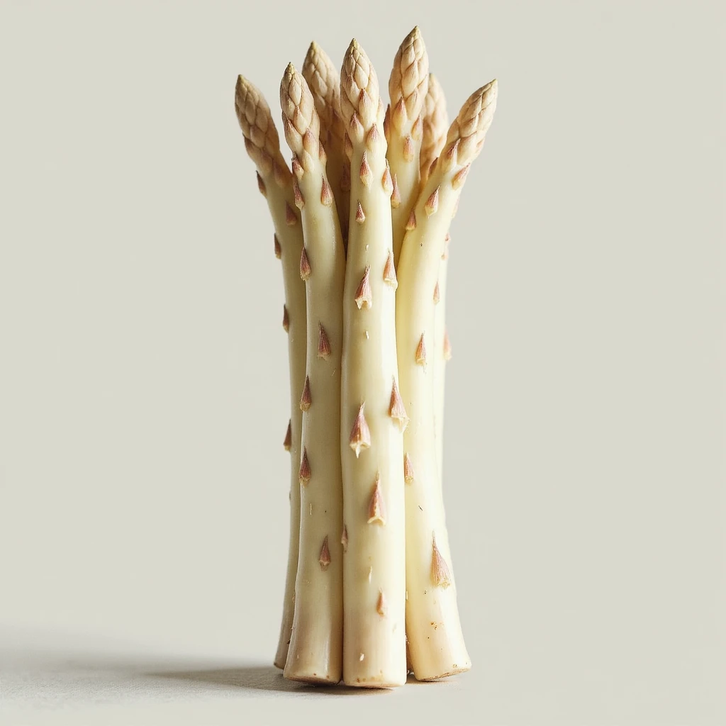 white asparagus, realistic style, detailed, natural colors emoji