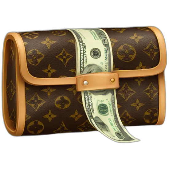 Louis Vuitton money emoji