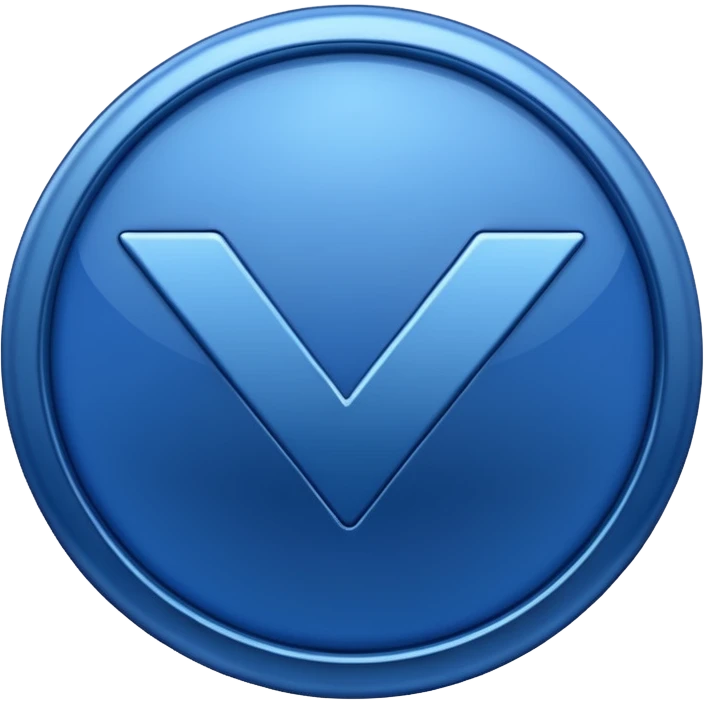 shiny dark blue checkmark with raised hands in the background emoji