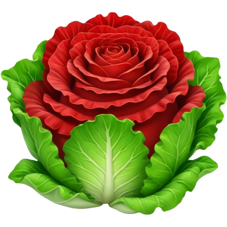 Lolla Rossa lettuce emoji