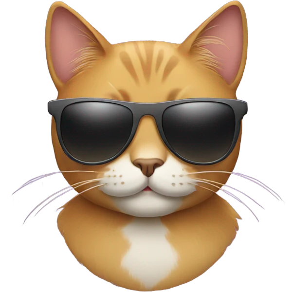 Cat with sunglasses emoji