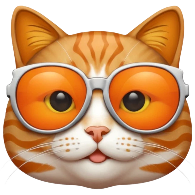 Cat with sunglasses emoji