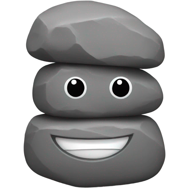 Rock-a-Stack toy emoji