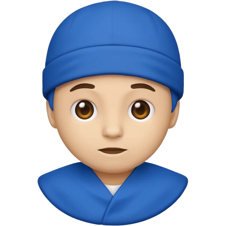 Emoji blue crip emoji