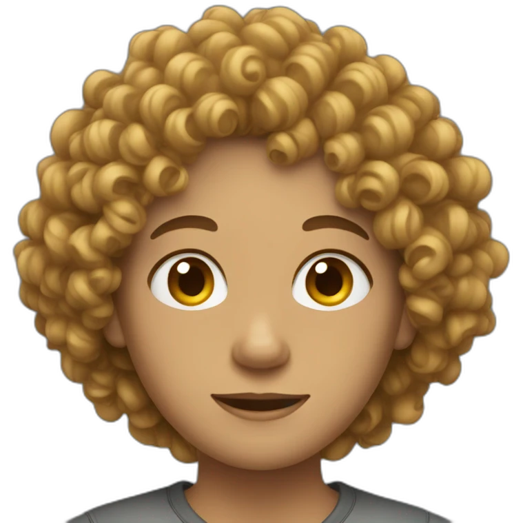 Curly hair emoji