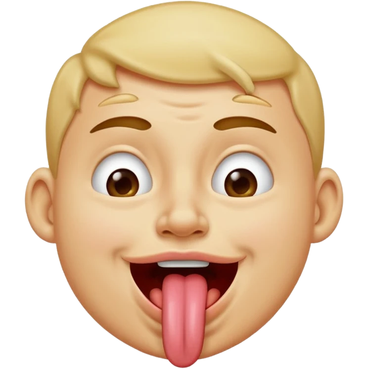 Sticking out tongue while scrunching nose in a happily joking way emoji