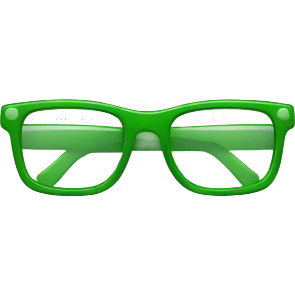 glasses green emoji