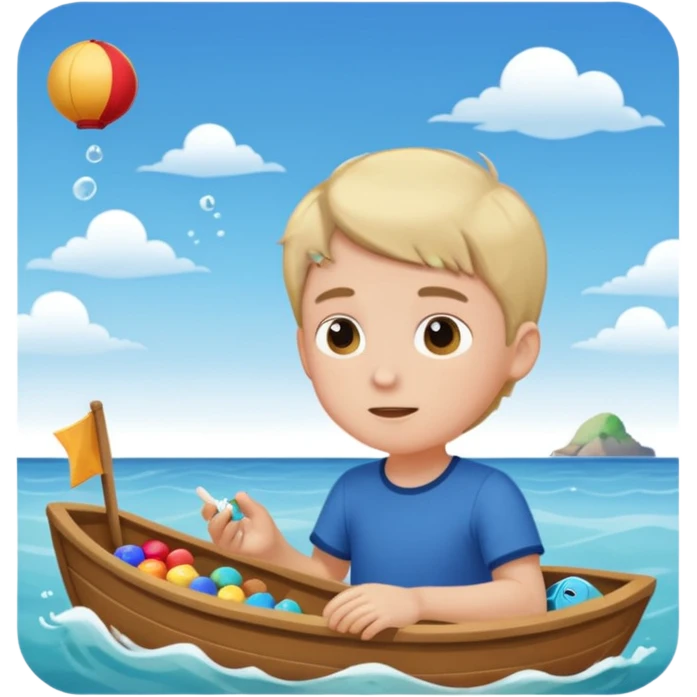 바다좋아하고, 공기 좋아하고, 게임 좋아하고, 귀여워, 남자아이, 완벽주의자이고, emoji