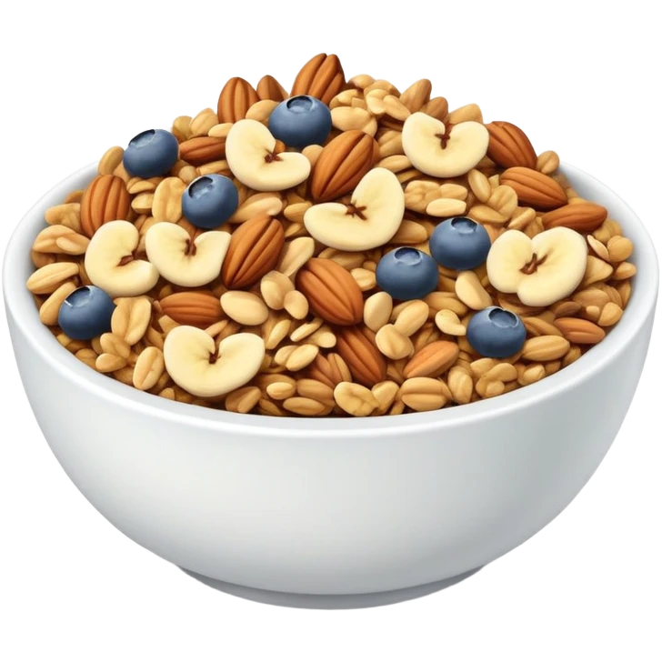 ultra realistic bowl of granola emoji