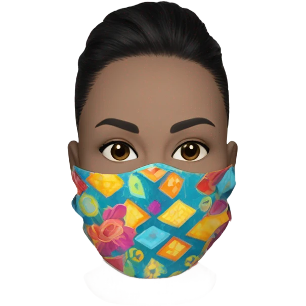 fabric cosmetic face mask emoji