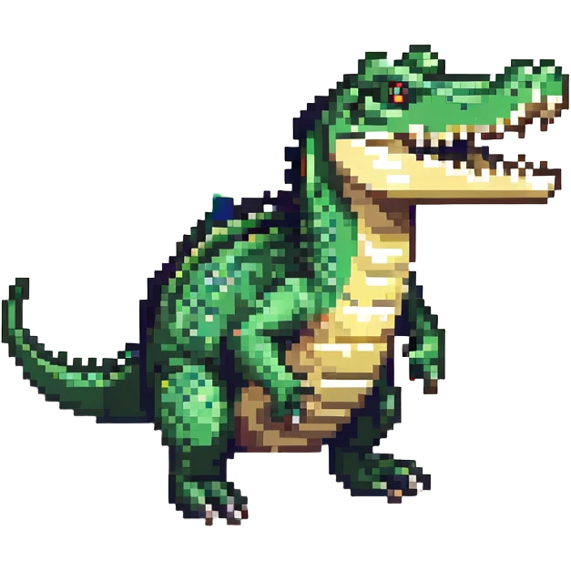 detailed crocodile emoji