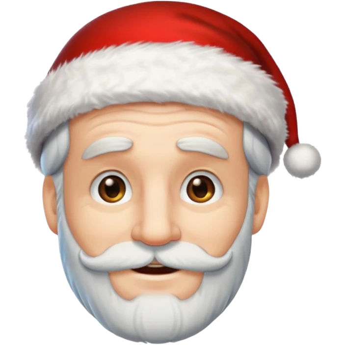 happy scrooge with Santa hat and gray beard emoji