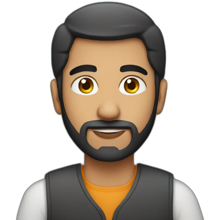 arab man wearing a vest emoji