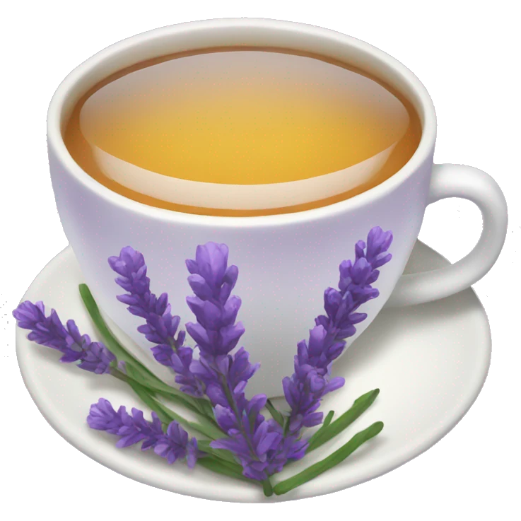 Lavender tea emoji