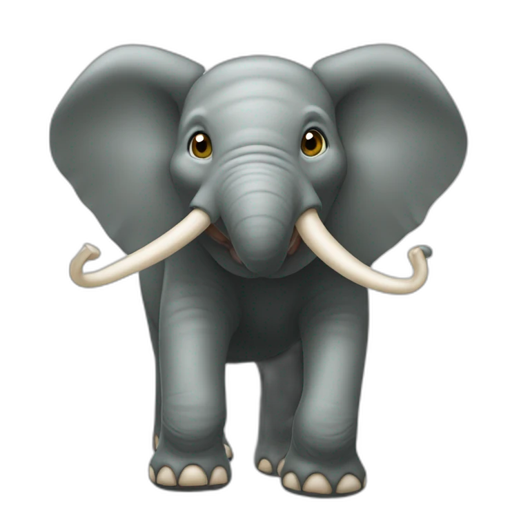 Éléphant sur fourmis  emoji